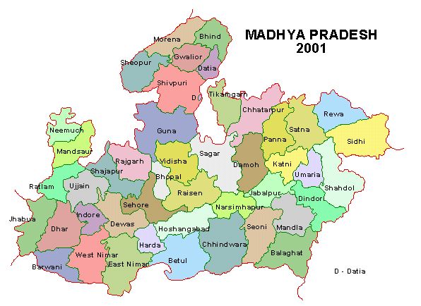 MADHYA PRADESH MAP