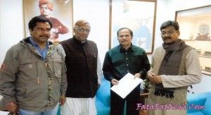 chran das mahant with railway minister