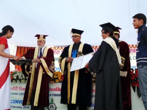 Mahatma Gandhi Gramoday University Chitrakoot of the Fifth Convocation Ceremony 