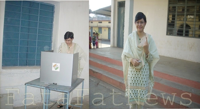 Sarguja collector IAS Ritu Sen vote