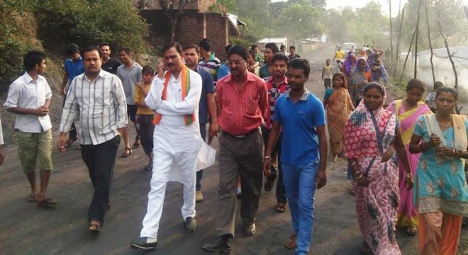 MLA SHYAM BIHARI JAISWAL IN CHIRMIRI