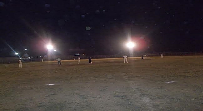 NIGHT CRICKET MATCH IN AMBIKAPUR