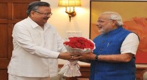 Dr. Raman Singh and Narendra Modi