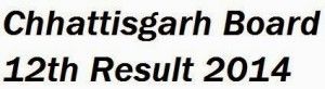 Chhattisgarh Board 12th Result 2014
