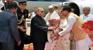 President of India Pranab Mukherjee In Indore