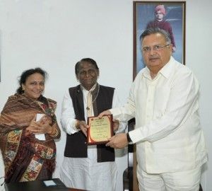 SURENDRA DUBEY WITH CM DR RAMAN SINGH