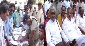 Congress protests in ambikapur