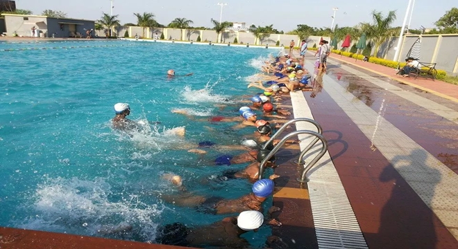 swimming competition, AMBIKAPUR