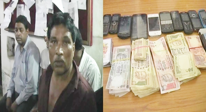 arrested for gambling IN BILASPUR