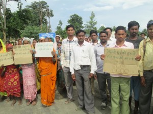 Started protest against Adani coal block.