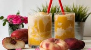 With Mango ice cream