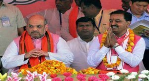 BJP National President Amit Shah with BJP UP President