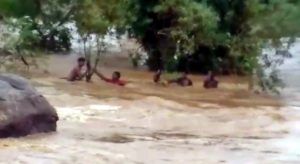 The young man trapped in the river overnight
