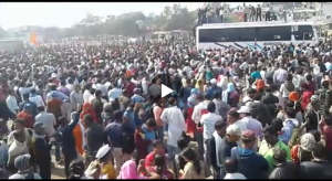 raipur me sikshakarmio ka prdarshan