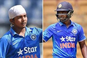 SANJU SAMSAN PRITHVI SHAW