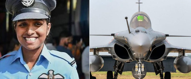 The country's daughter Shivangi became the first female pilot of Rafael ... This flight will be in the air of new India