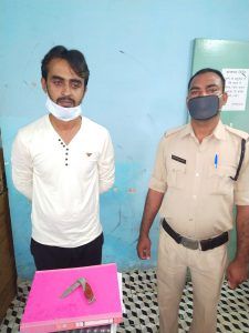 On social media, there was a video of scaring people by showing knives, viral police investigated, found a knife near one, hemp found near one