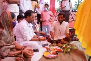 Public Health Engineering Minister Guru Rudra Kumar performed five tap water schemes worth Rs 1 crore forty four lakh, pure drinking water facility will be provided in villages