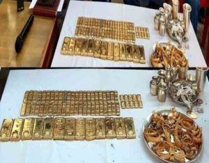 Police raid in BJP candidate's brother's flat ... 22 kg gold recovered ....