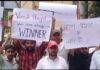 Justice For Vinesh Phogat, BHU Protest For Vinesh Phogat, Vinesh Phogat, BHU Demand Justice For Vinesh Phogat