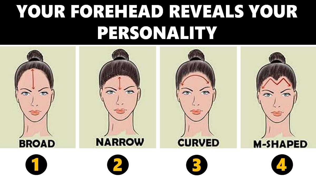 Personality Test, Personality Traits ,Forehead Personality Test, Forehead Personality Traits